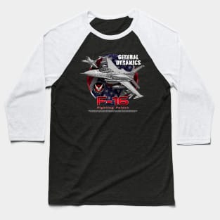 F-16 Fighting Falcon Us Air Force Fighterjet Baseball T-Shirt